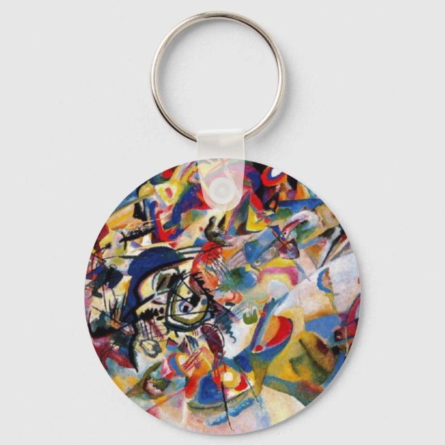 Kandinsky's Composition VII Keychain (Front)