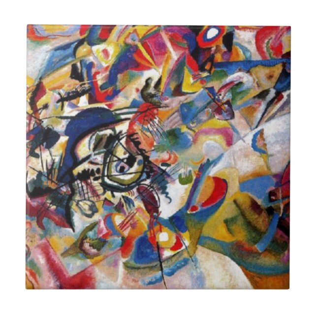 Kandinsky's Composition VII Tile (Front)