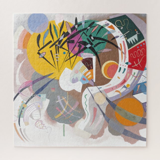 Kandinsky's Dominant Curve Abstract Art Painting Jigsaw Puzzle (Vertical)