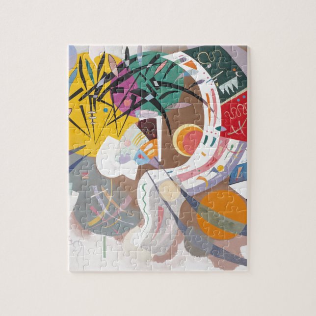Kandinsky's Dominant Curve Abstract Jigsaw Puzzle (Vertical)