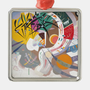 Kandinsky's Dominant Curve Abstract Metal Ornament