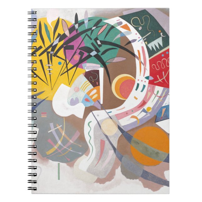 Kandinsky's Dominant Curve Abstract Notebook (Front)