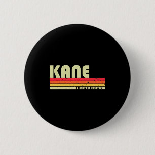 Kane Gift Name Personalized Funny Retro Vintage T 2 Inch Round Button