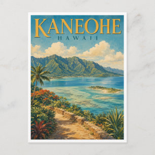 Kaneohe Hawaii Kaneohe Bay GeoSaga Postcard