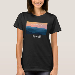 Kaneohe Hawaii Mountain sunset hometown T-Shirt