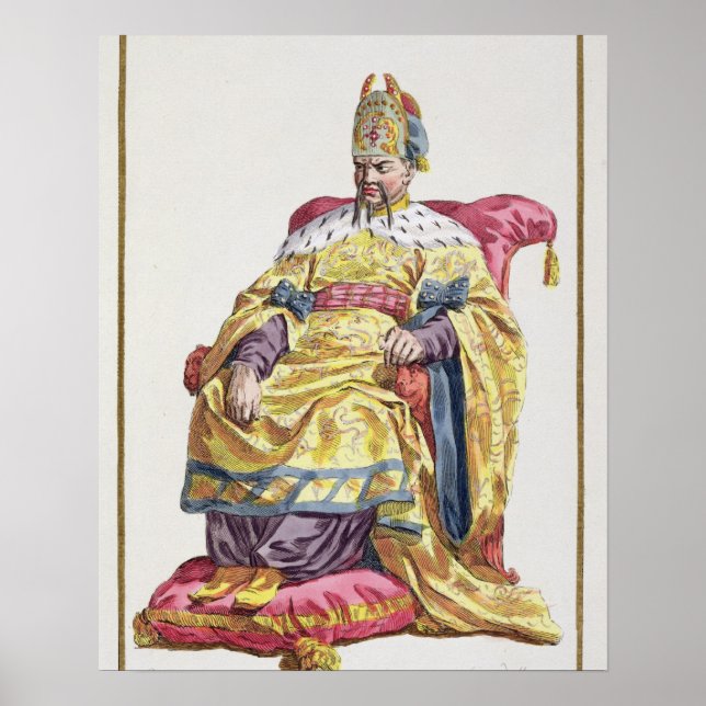 Kang Tsi (1662-1722) Manchu Emperor of China from Poster (Front)