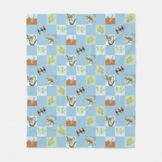 Kanga Koala Platypus and mates Fleece Blanket