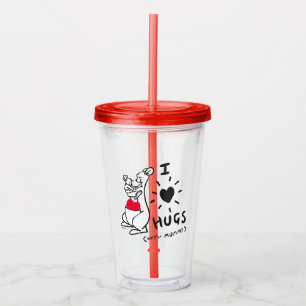 Kanga & Roo   I Love Hugs (with Mummy) Acrylic Tumbler