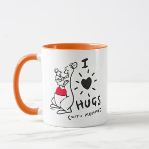 Kanga & Roo   I Love Hugs (with Mummy) Mug