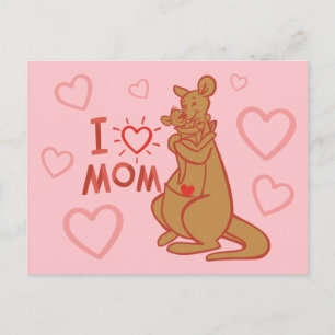 Kanga & Roo   I Love Mom Postcard