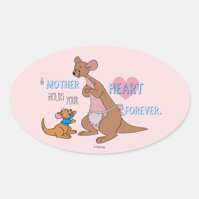 Kanga & Roo | Mother Quote Oval Sticker (Front)