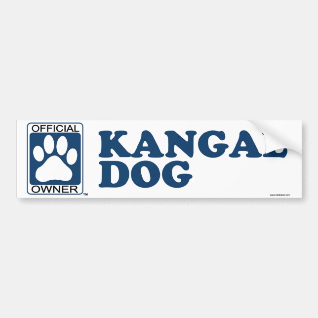Kangal Dog Blue Bumper Sticker (Front)