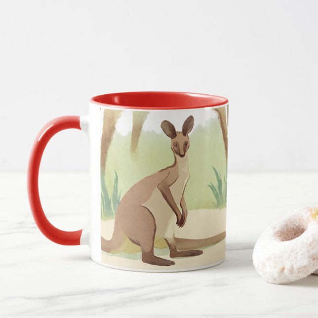 kangaro mug (With Donut)