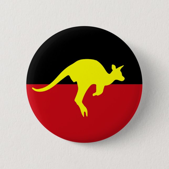Kangaroo 2 Inch Round Button (Front)