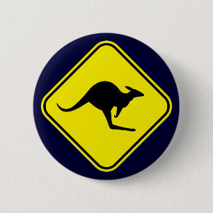 Kangaroo 2 Inch Round Button