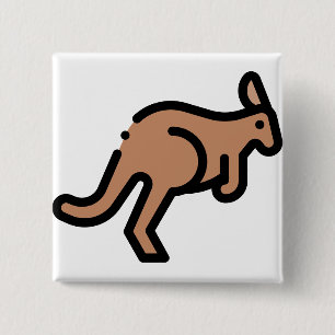 Kangaroo 2 Inch Square Button