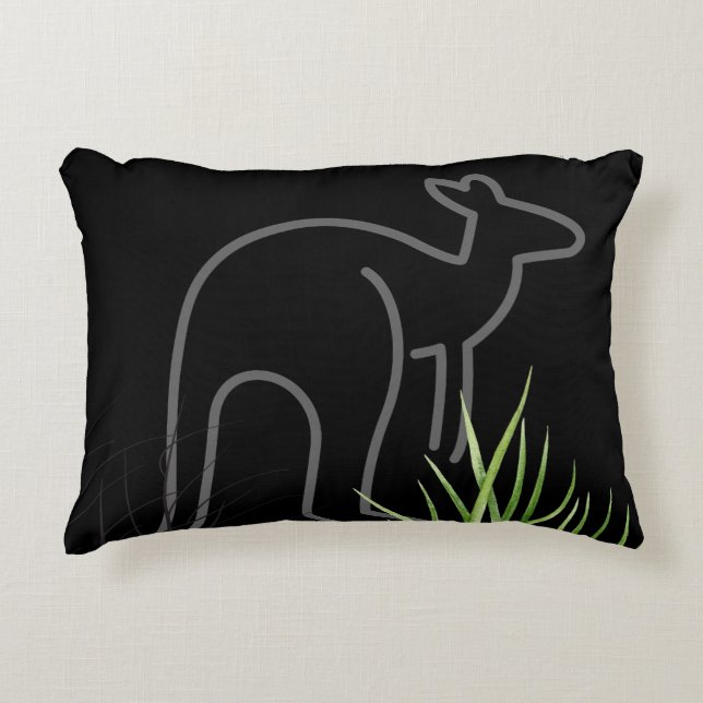 Kangaroo Accent Pillow (Front)