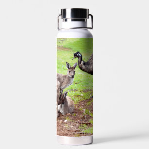Kangaroo And Emu, Water Bottle