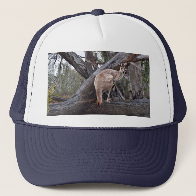 Kangaroo And Gum Trees, Hat (Front)