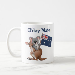 Kangaroo and Koala Coffee Mug