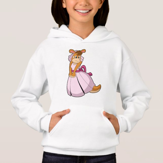 Kangaroo as Bride with Wedding dress (Front)