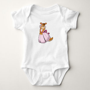 Kangaroo as Bride with Wedding dress Baby Bodysuit