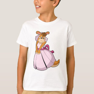 Kangaroo as Bride with Wedding dress T-Shirt