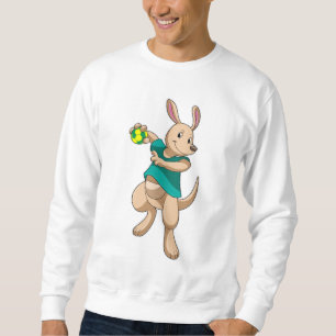 Kangaroo as Handball player with Handball Sweatshirt