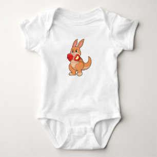 Kangaroo at Boxing with Boxing gloves Baby Bodysuit