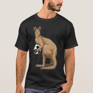 Kangaroo at Soccer Sports T-Shirt