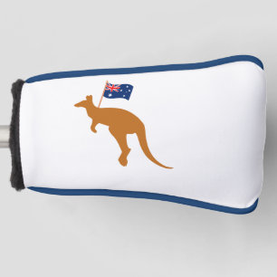 kangaroo australia flag putter golf head cover
