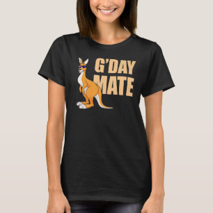Kangaroo  Australia G'Day Mate Australian Symbol T-Shirt