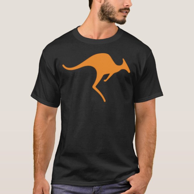 Kangaroo, Australia, Wild, Logo, Artbykangaroo, Vo T-Shirt (Front)