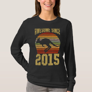 Kangaroo Awesome Since 2015 7th Birthday 7 Years O T-Shirt