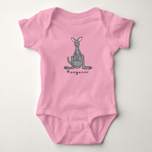 Kangaroo Baby Bodysuit (with base)