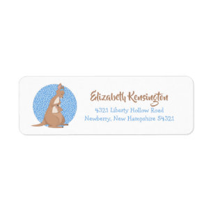 Kangaroo Baby Boy Douche Motif bleu