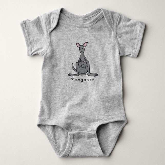 Kangaroo Baby Jersey Bodysuit (Front)