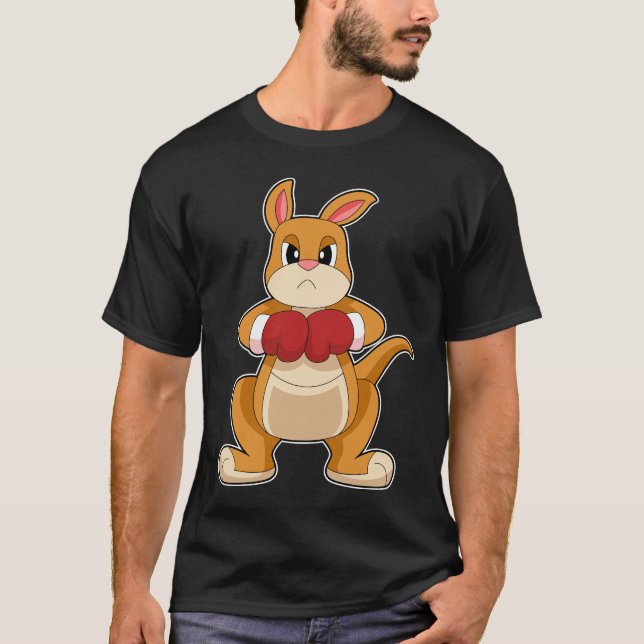 Kangaroo Boxer Boxing gloves Boxing T-Shirt (Front)