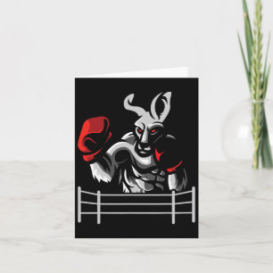 Kangaroo - Boxing Kickboxer Boxer Kickboxing Fan  Card
