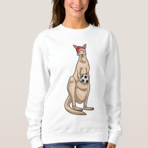 Kangaroo Christmas Soccer Sweatshirt
