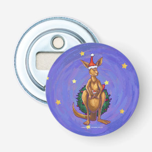 Kangaroo Christmas Starry Night Bottle Opener