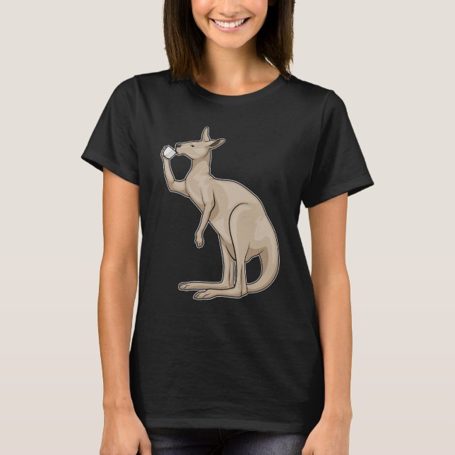 Kangaroo Coffee Cup T-Shirt (Front)