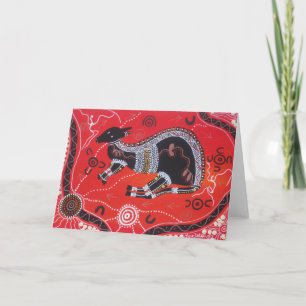 Kangaroo Dreaming Card