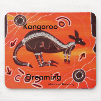 Kangaroo Dreaming Mouse Pad