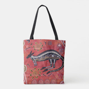 Kangaroo Dreaming Sac fourre-tout autochtone