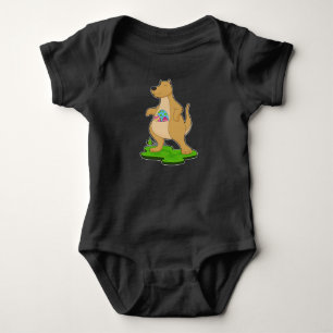 Kangaroo Easter Easter Eggs Baby Bodysuit