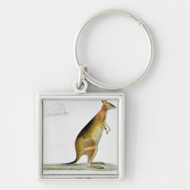 Kangaroo, engraved by Coutant Keychain (Front)