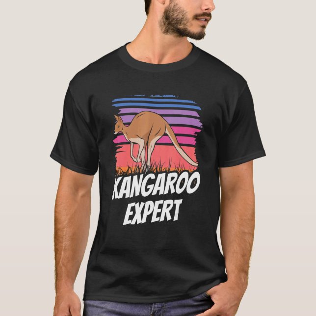 Kangaroo Expert Australia Kangaroos  Animal T-Shirt (Front)