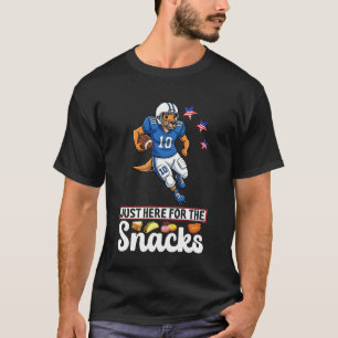 Kangaroo Football Player Just Here for The Snacks T-Shirt
