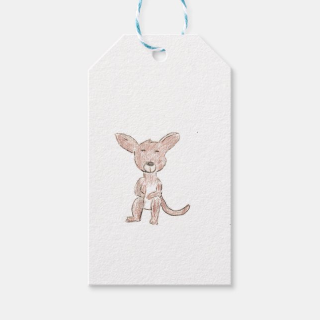 Kangaroo  gift tags (Front)